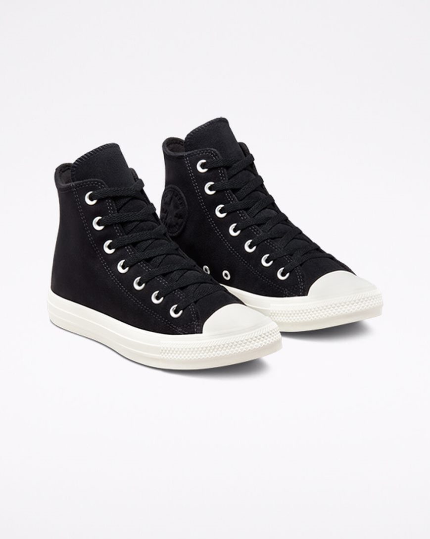 Zapatillas Altas Converse Chuck Taylor All Star Classic Mujer Negras Blancas | PE 70P458